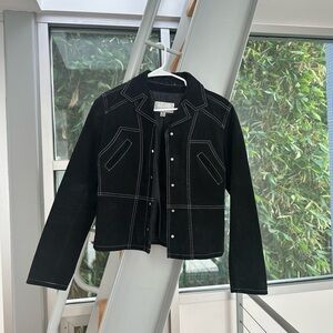 Wilson Suede Contrast Stitch Jacket